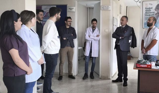 Müdür Kara'dan aile sağlığı merkezlerine ziyaret