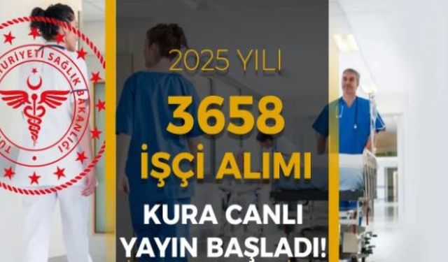 Sağlık Bakanlığı İşçi Alımı Kura Çekimi- Canlı İzle