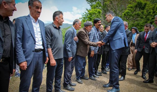 Köy sakinleri Vali Çelik'in ziyaretlerinden memnun