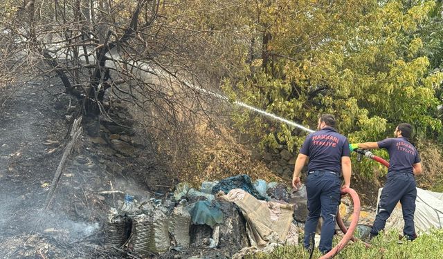 Hakkari'de çıkan yangın kontrol altına alındı