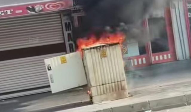Cizre’de trafo sıcağa dayanamadı