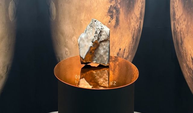 Mars'tan dünyaya düşen gök taşı 5,3 milyon dolara satıldı