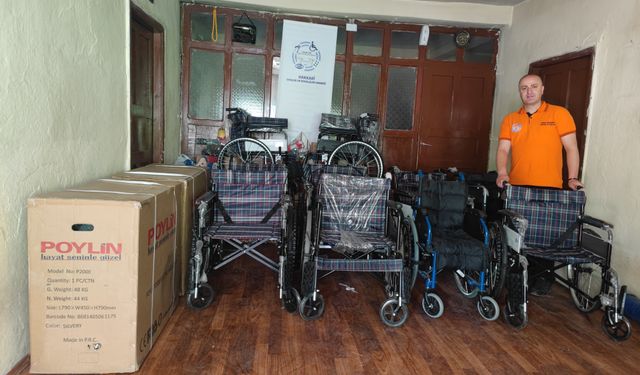 Hakkari Gençlik ve Engelliler Derneği’nden hayırsevere teşekkür