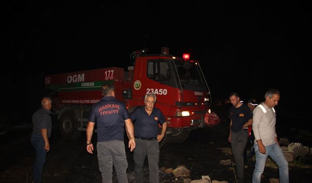 Hakkari'de çıkan yangın kontrol altına alındı