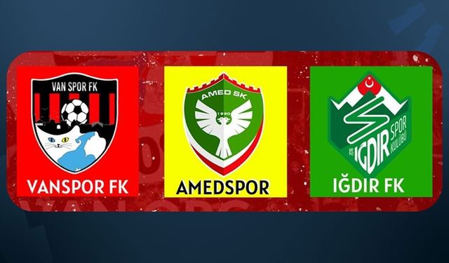 Amedspor, Vanspor ve Iğdırspor’un rakipleri kim?