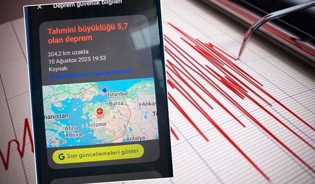 Google Balıkesir depreminden 30 saniye önce uyarı gönderdi
