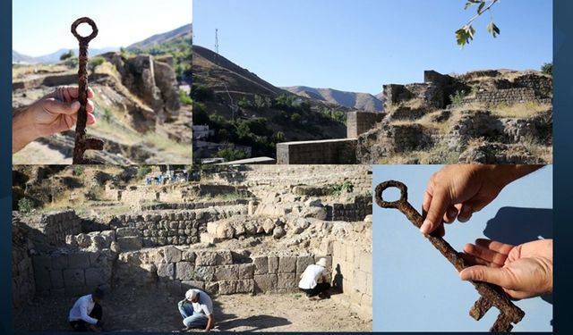 Bitlis Kalesi'nin kale kapısına ait anahtar bulundu