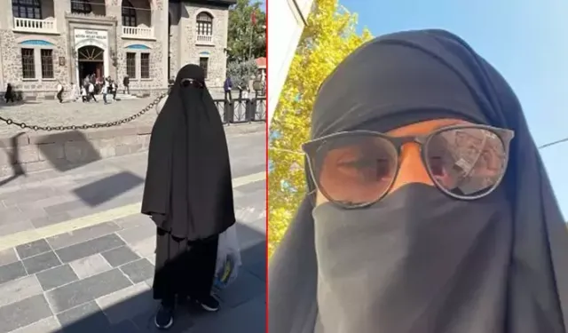 Çarşaf giyip metroda dolaşan erkek gözaltına alındı