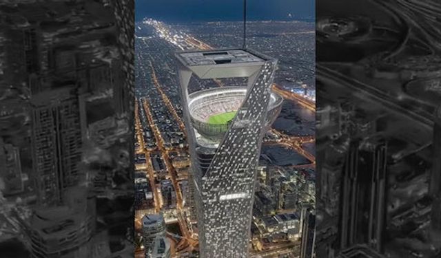Dünyanın ilk gökyüzü stadı tanıtıldı