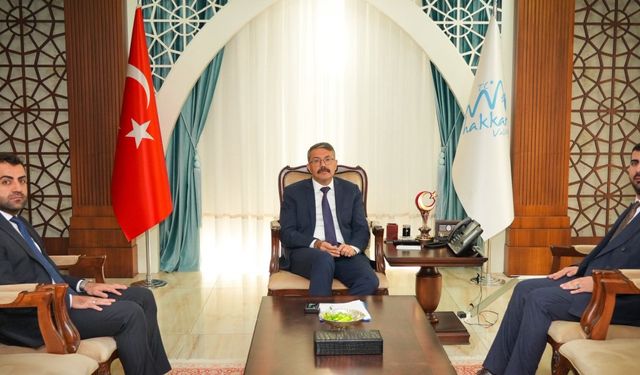 TÜGVA Hakkari’den Vali Ali Çelik’e Ziyaret