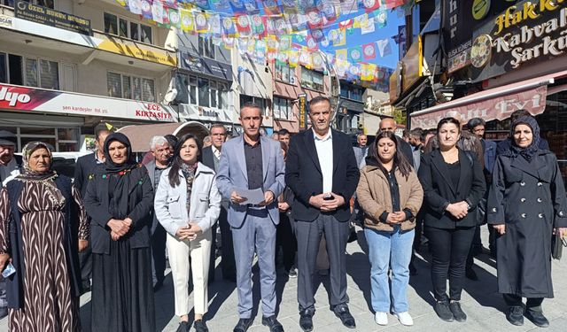 DEM Parti Hakkari İl Örgütü’nden 4 Kasım açıklaması