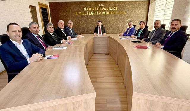 Hakkari'de eğitim ve koordinasyon toplantısı yapıldı