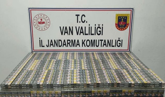 Van'da 1980 paket kaçak sigara ele geçirildi