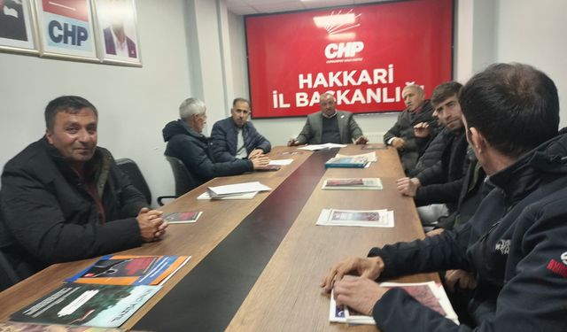 CHP Hakkari Merkez İlçe Yönetimi çalışmaları değerlendirdi