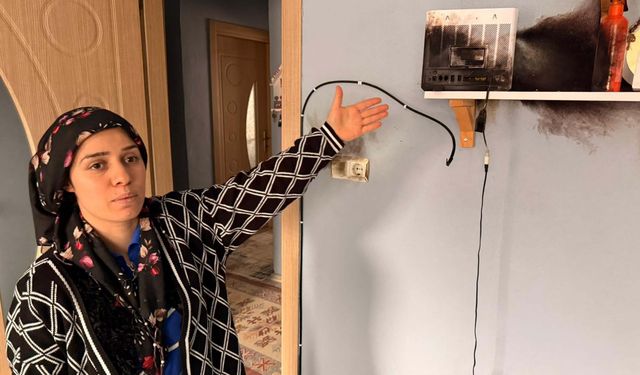 3 eve yıldırım düştü, maddi hasar meydana geldi