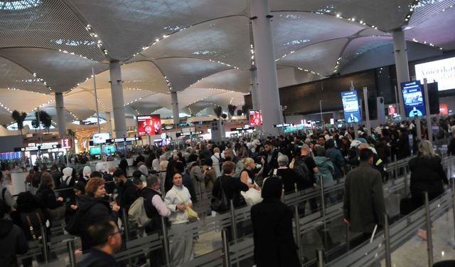 İstanbul Havalimanı'nda yarıyıl tatili yoğunluğu