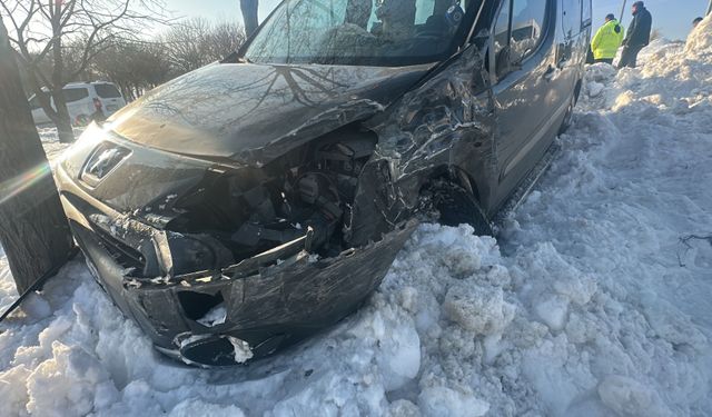 Erciş'te trafik kazasında 2 kişi yaralandı