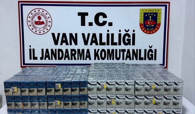 Van’da 1690 paket kaçak sigara ele geçirildi