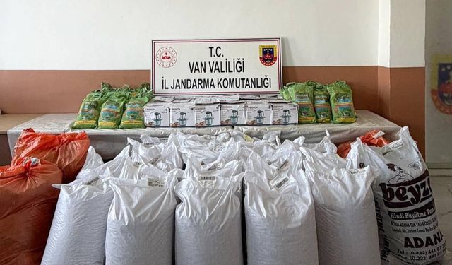Van'da gümrük kaçağı malzemeler ele geçirildi