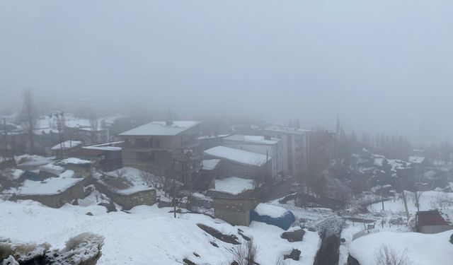 Hakkari’de yağış ve sis etkili oluyor