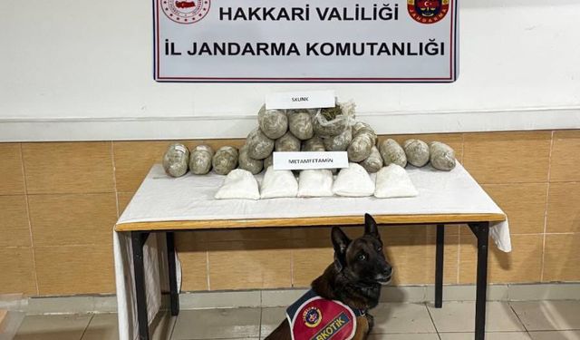 Hakkari’de 22 kilo yasaklı madde ele geçirildi