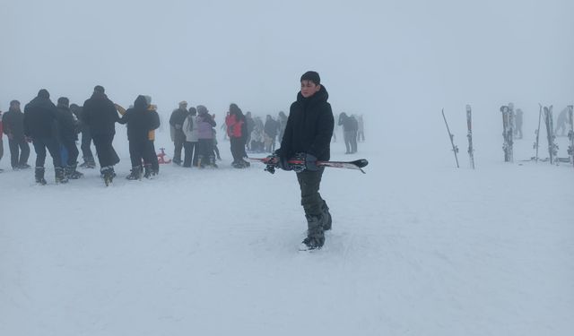 Sisli havaya rağmen Mergabütan’a yoğun ilgi