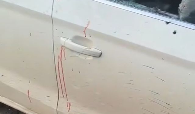 Alkol alıp kaza yaptıkları otomobili kurşunladılar