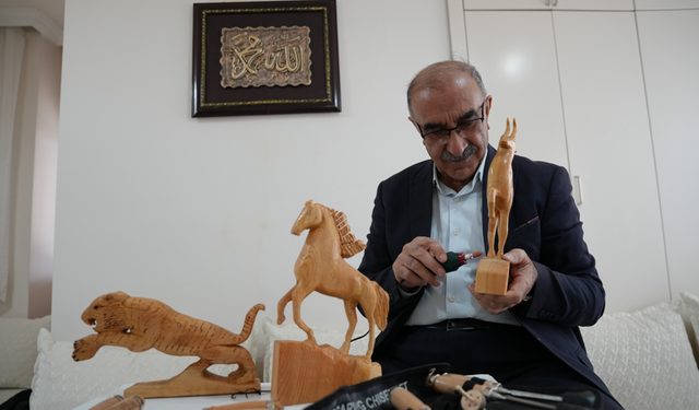 Günşar'ın ahşap tutkusu sanata dönüştü