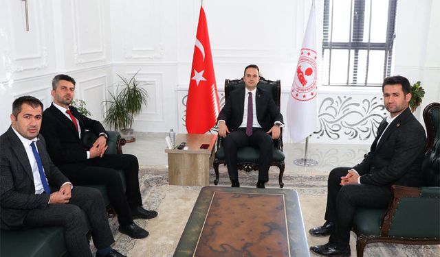 Başkan Tekin Kaymakam Demirci'yi ziyaret etti