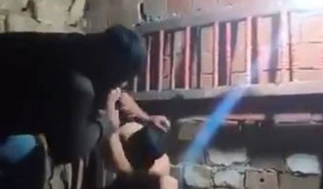 Çocuğa ahırda şiddet kamerada; şüpheli serbest