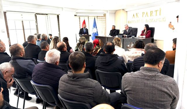 Hakkari’de AK Parti Merkez İlçe Danışma Meclisi toplantısı