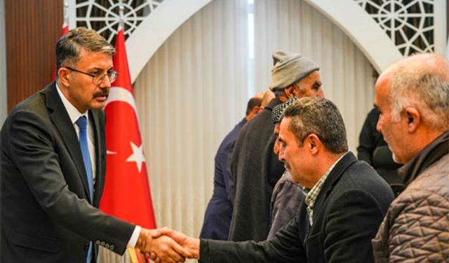 Vali Çelik, Çatalca Köyü heyetini kabul etti