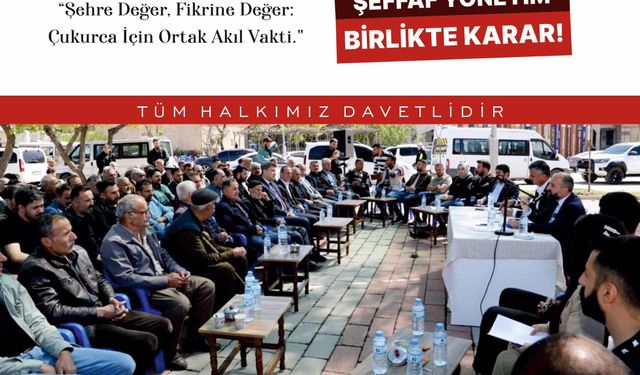 Çukurca’da 2 yılın hesabı halkla paylaşılacak