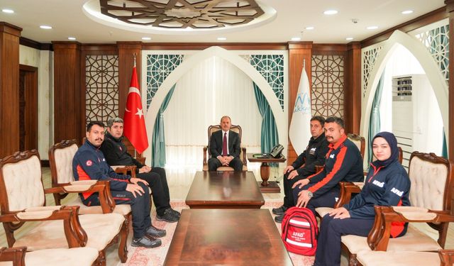 Deprem Haftası münasebetiyle Vali Taşyapan’a ziyaret