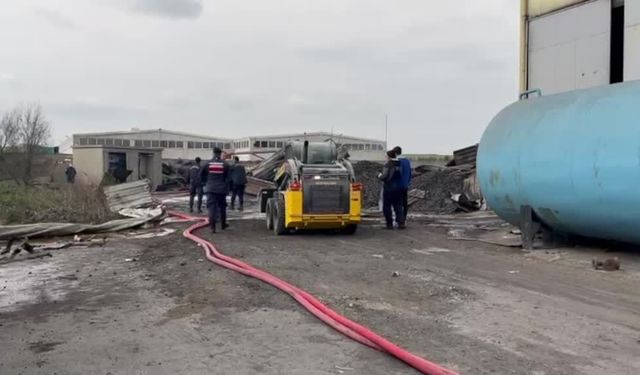 Yağ fabrikasındaki patlamada 1 işçi öldü