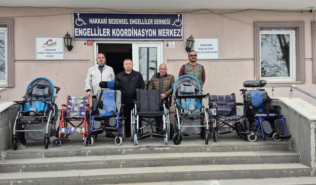 Hakkari Bedensel Engelliler Derneği’nden sandalye desteği