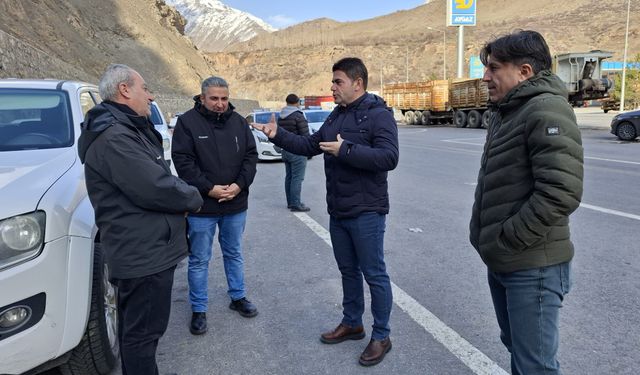 Müdür Yılmaz direksiyon sınav alanında incelemelerde bulundu