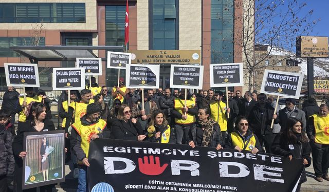 Hakkari Eğitim Sen: “Okullarda şiddete artık yeter”