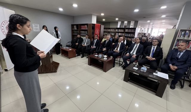 Yüksekova'da "Kütüphane Haftası" etkinliği düzenlendi