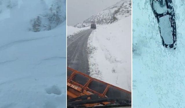 Hakkari - Şırnak yolunda çok sayıda araç mahsur kaldı