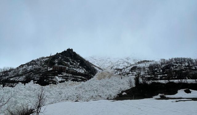 Hakkari’de çığ alarmı: O köyde 4 ev tahliye edildi