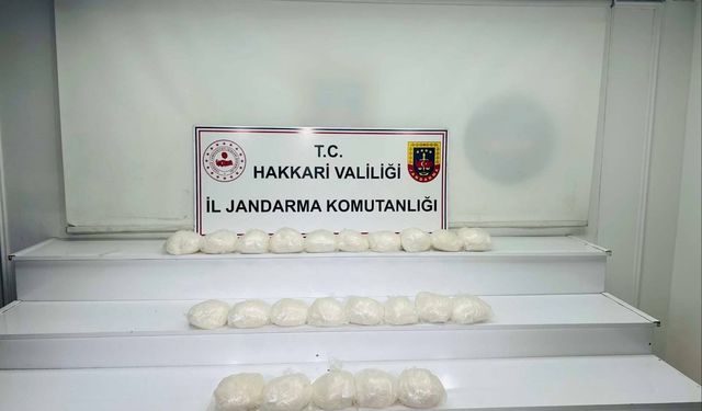 Hakkari’de 22 kilo metamfetamin ele geçirildi