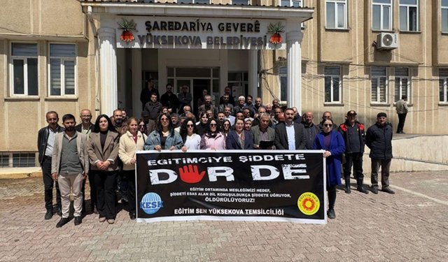 Okullarda artan şiddet Yüksekova'da protesto edildi