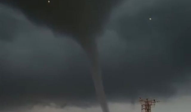 Mardin’de hortum kameraya yansıdı