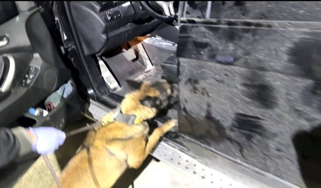 Cipin tabanında 24 kilo yasaklı madde yakalandı