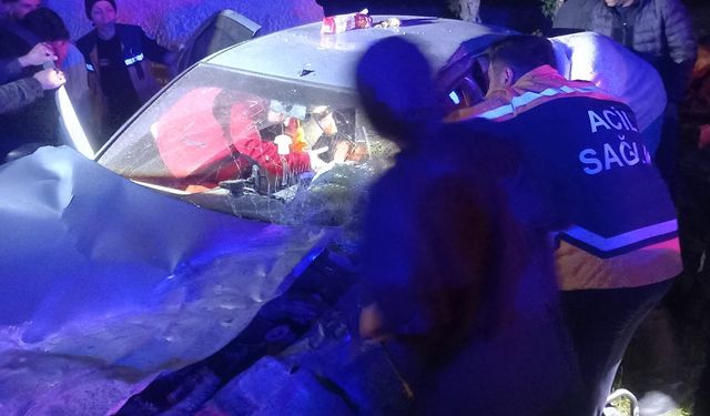 Muş’ta otomobil takla attı: 1 ölü, 3 yaralı