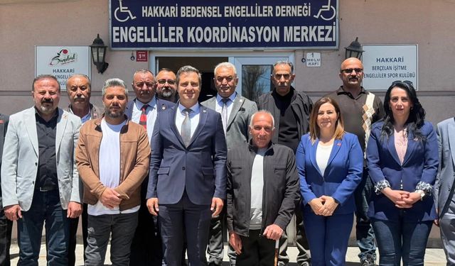 CHP heyeti Bedensel Engelliler Derneği’ni ziyaret etti