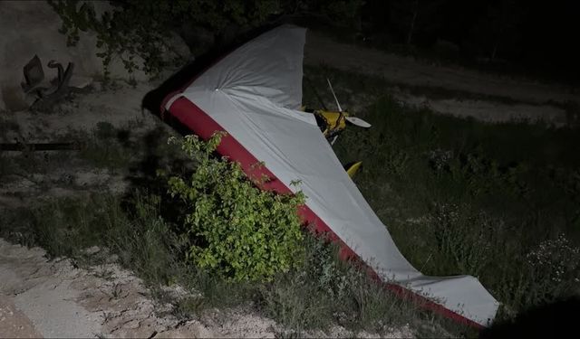 Nevşehir’de microlight acil iniş yaptı