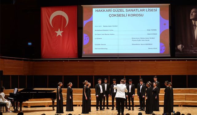 İzmir’den Hakkari Korosuna Müzikal Başarı belgesi