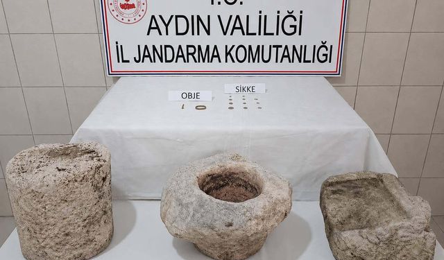 Aydın'da 'tarihi eser' operasyonu; 1 gözaltı